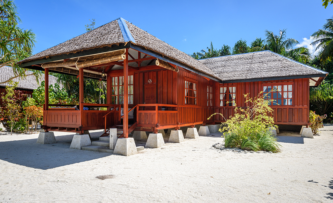 Turtle Beach Bungalow at Wakatobi Dive Resort.