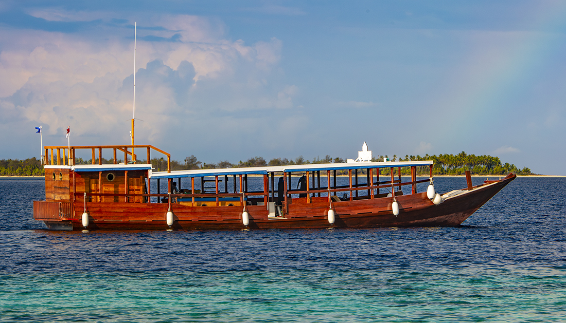 Wakatobi VII, one of the resorts private dive boats.